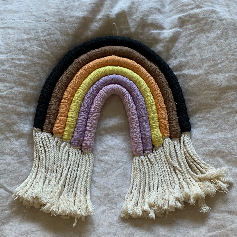 Handmade Rainbow Wall Hanging for Kids